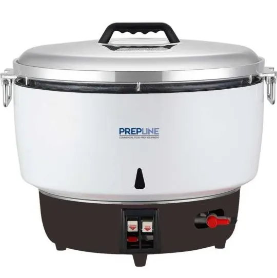 Prepline GRC110-NG Natural Gas Rice Cooker and Warmer, 14,000 BTU, Removable Lid