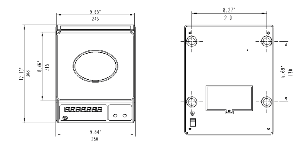 Prepline PSP40 40 lb. Digital Portion Control Scale with LCD Display
