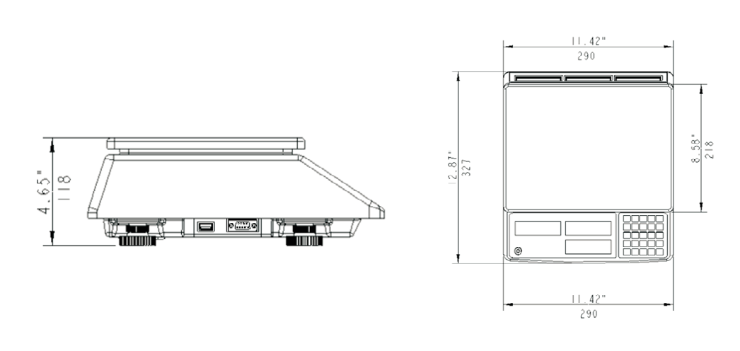 Prepline PSPS40 40 lb. Digital Price Computing Scale, Legal for Trade
