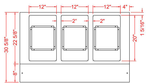 Prepline GST48-3O 48" Three Pan Open Well Gas Hot Food Steam Table with Undershelf