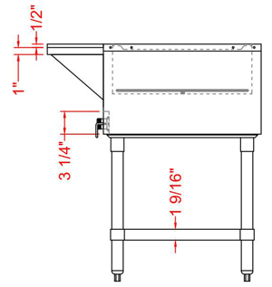 Prepline EST74-5O 74" Five Pan Open Well Electric Hot Food Steam Table with Undershelf, 208/240V, 3700W