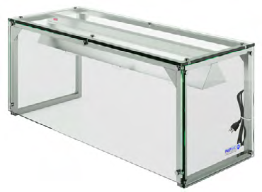 Prepline GSTC60-4S 60" Four Well Electric Hot Food Steam Table with Enclosed Base and Sliding Doors, 208/240V, 3000W