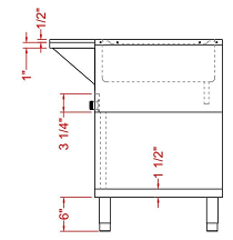 Prepline ESTC30-2S 2" Two Well Electric Hot Food Steam Table with Enclosed Base and Sliding Doors