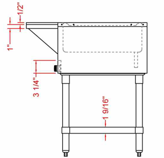 Prepline GST74-5S 74" Five Pan Sealed Well Gas Hot Food Steam Table with Undershelf