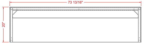 Prepline ESTC74-5S 74" Five Pan Sealed Well Electric Hot Food Steam Table with Enclosed Base and Sliding Doors, 208/240V, 3700W