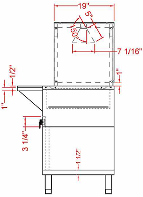 Prepline ESTC48-3O 48" Three Pan Open Well Electric Hot Food Steam Table with Enclosed Base and Sliding Doors, 120V, 1500W