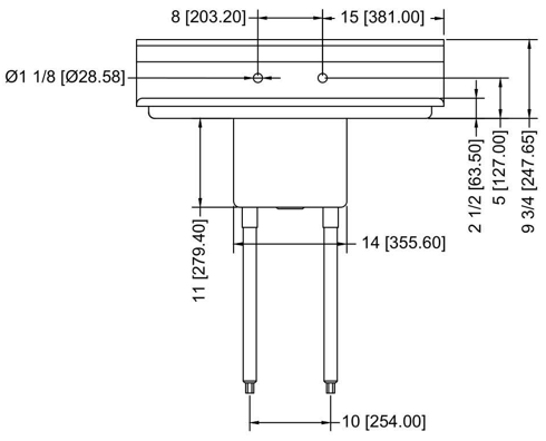 Prepline XS1C-1416-LR 38" Stainless Steel One Compartment Commercial Sink with Left and Right Drainboard, 14" x 16" Bowl