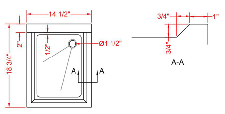 Prepline BAR-1C Stainless Steel 1 Bowl Underbar Hand Sink with Faucet, 14" x 18"