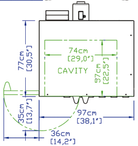 Standard Range SR-COE-DBL-240 Double Deck Full Size Electric Convection Oven, 240 Volt, Single Phase