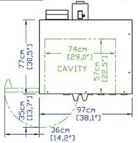 Standard Range SR-COG-DBL Gas Convection Oven, 6 burners, 108K BTU, Double Deck,  Full Size, NG with LP Conversion Included