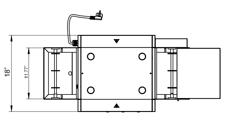 Cookline OV12 Countertop Conveyor Oven, 10.5" Belt, 120V, 1700W