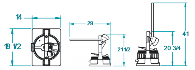 Dutchess BMIH-18 Manual Dough Divider with 18 Part Head, 2-8 oz. pieces