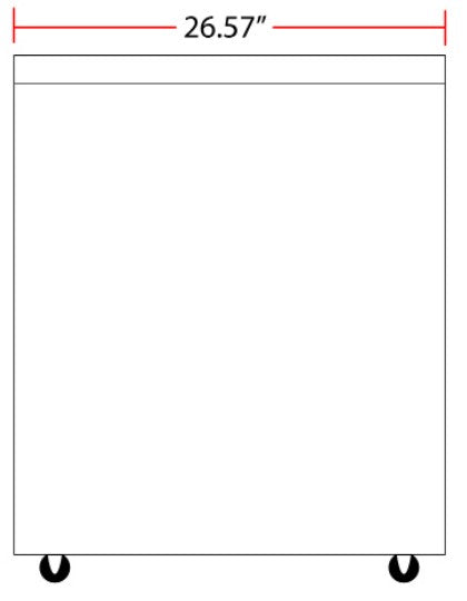 Coldline SD54 54" Glass Top Ice Cream Chest Freezer, 13 Cu. Ft.