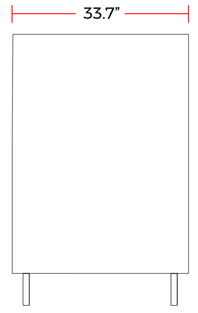 Coldline BD150 22" 150 lb. Ice Dispensing Ice Machine Bin, 22" Wide (Bin Only)