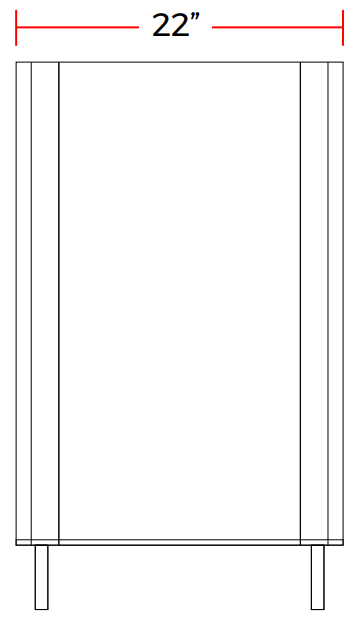 Coldline BD150 22" 150 lb. Ice Dispensing Ice Machine Bin, 22" Wide (Bin Only)