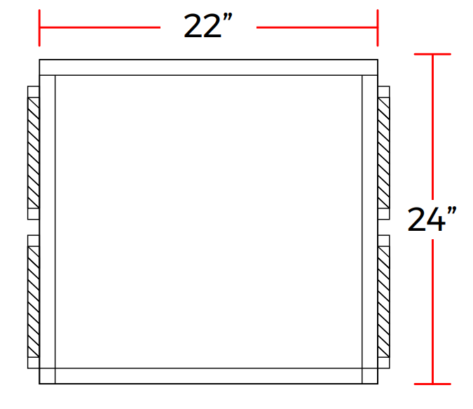 Coldline NU550-T 22” 550 lb. Modular, Air Cooled, Nugget Cube