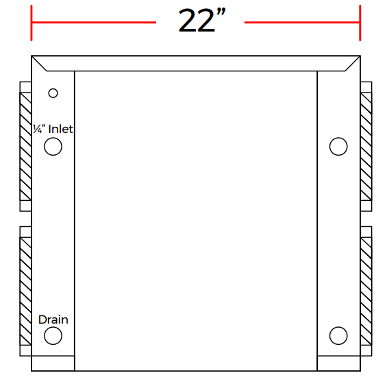Coldline NU550-T 22” 550 lb. Modular, Air Cooled, Nugget Cube