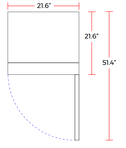 Coldline G10-W 21″ White Single Glass Swing Door Merchandiser Refrigerator, 63" High