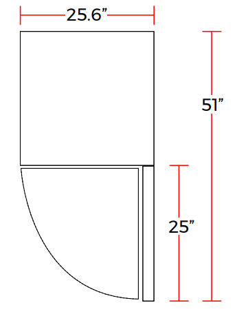 Coldline G15-W 26" White Glass Door Merchandiser Refrigerator, LED lighting, 79" High