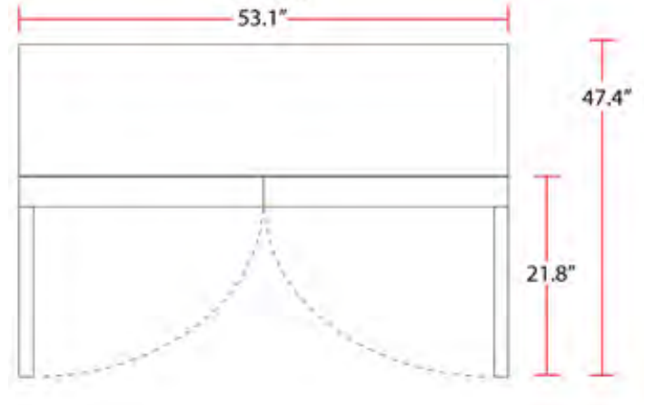 Coldline G53-W 53” White Double Glass Swing Door Merchandiser Refrigerator, 83" High