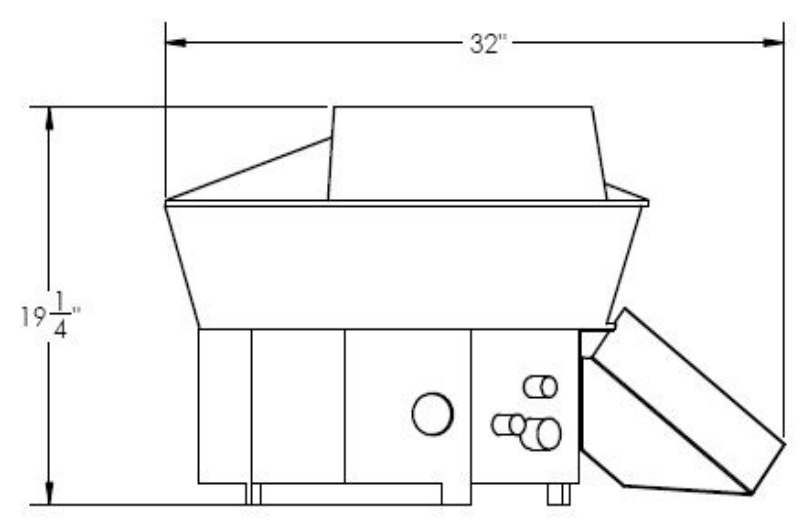 Dutchess DUT/PM-502 Table Top Pizza Dough Rounder, 1 - 13 Oz. Dough Capacity, Up to 900 Pieces Per Hour, Single Phase