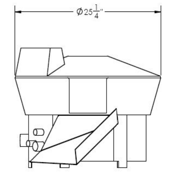 Dutchess DUT/PM-502 Table Top Pizza Dough Rounder, 1 - 13 Oz. Dough Capacity, Up to 900 Pieces Per Hour, Single Phase