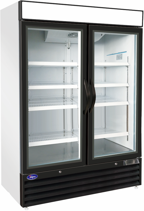 Valpro VP2F-48HC Two Swing Glass Door 48 cu. ft. Freezer