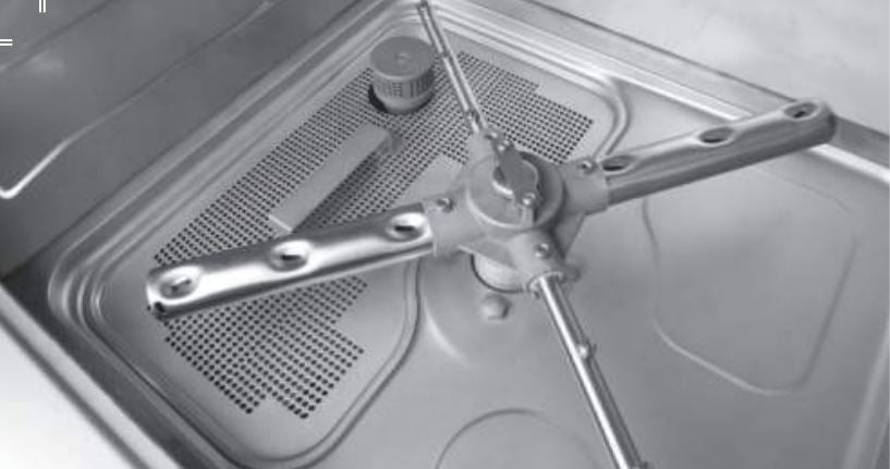 Jet-Tech 727E Glasswasher, High-Temp, Built-in Electric Booster Heater, 30 Racks Per Hour