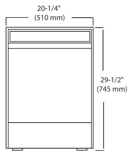 Jet-Tech 727E Glasswasher, High-Temp, Built-in Electric Booster Heater, 30 Racks Per Hour