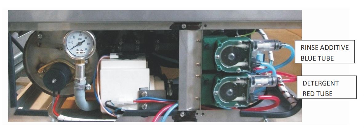 Jet-Tech 727E Glasswasher, High-Temp, Built-in Electric Booster Heater, 30 Racks Per Hour