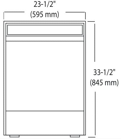Jet-Tech 737-E Undercounter Deluxe Dishwasher, High-Temp, 30 Racks Per Hour