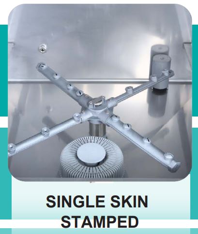 Jet-Tech EV18 High-Temp Undercounter Dishwasher, 60 Racks Per Hour