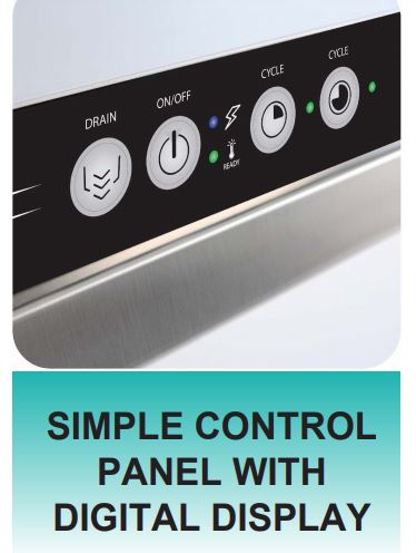 Jet-Tech EV18 High-Temp Undercounter Dishwasher, 60 Racks Per Hour