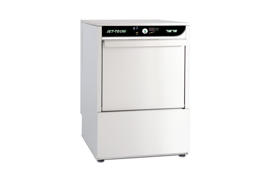 Jet-Tech 727E Glasswasher, High-Temp, Built-in Electric Booster Heater, 30 Racks Per Hour
