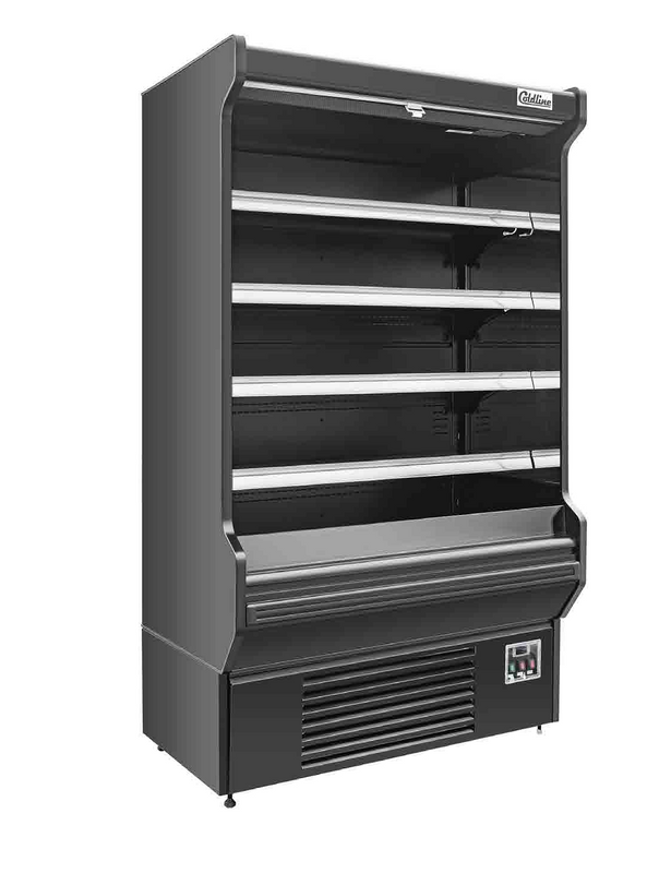 Coldline SOCD-51-B 51" Open Air Refrigerated Display Merchandiser, 110V, Black, 31.5" Deep