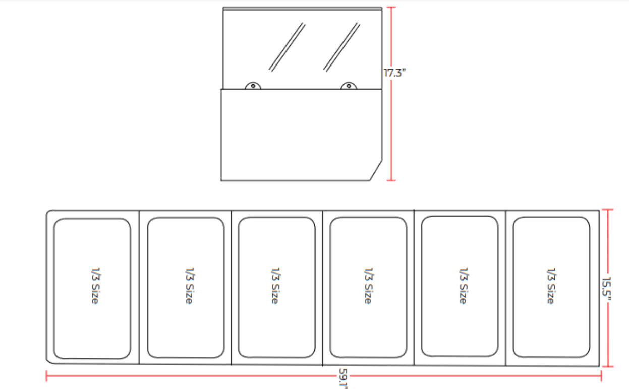 Coldline PDR-60-SG 60” Refrigerated Pizza Prep with Refrigerated Glass Topping Rail, Marble Worktop
