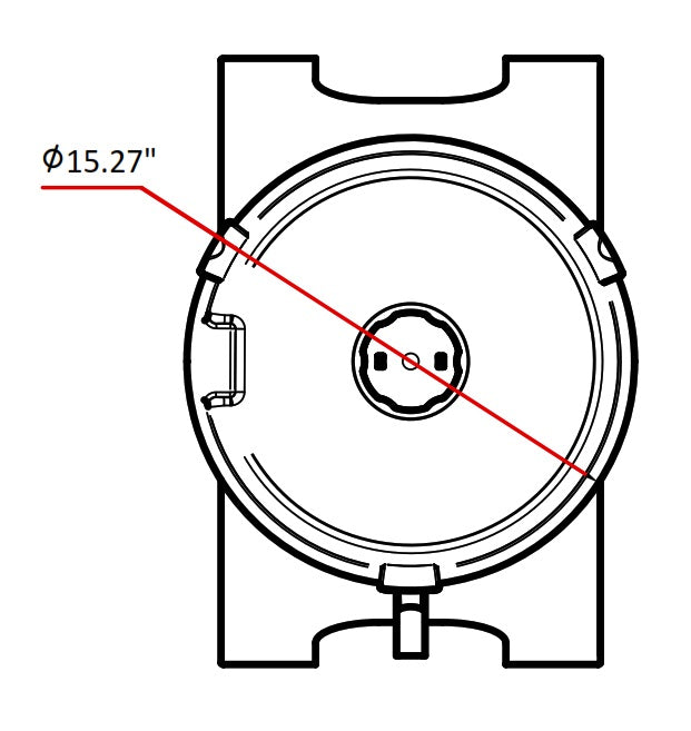 Skyfood  LAR-25LMBE  6.5 Gallon Food Blender, Stainless Steel Container and Base, 3,500 RPM, 1.5 HP
