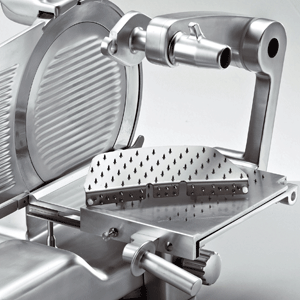 Sirman 1535R2208SNA Mantegna 350 BS Top Rossa 14" Blade Straight Feed Slicer for Cured Meat, Red Finish