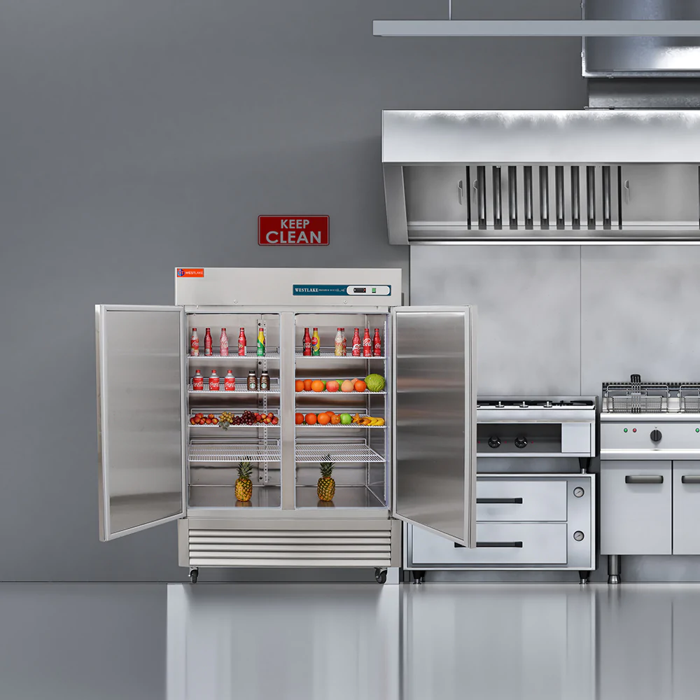 Westlake WKF-49B 49 Cu.ft Stainless Steel Reach-in Upright Freezer