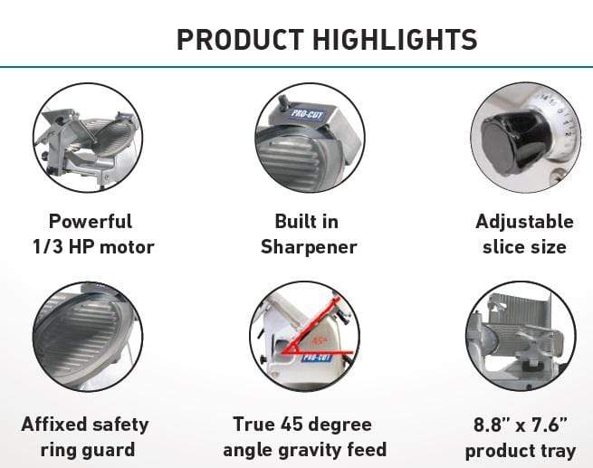 Pro-Cut KDS-10 Meat & Deli Slicer 10" Blade, 1/3 HP