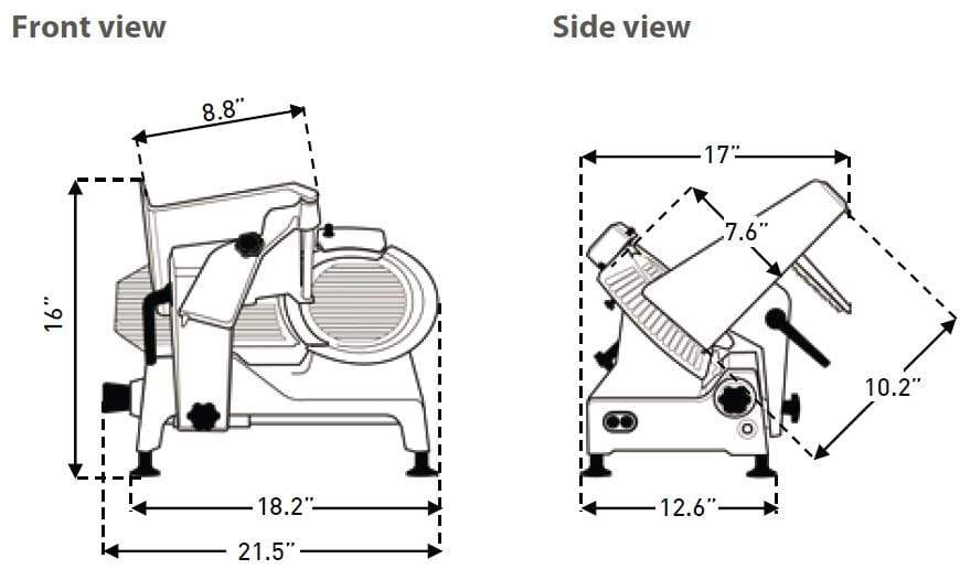 Pro-Cut KDS-10 Meat & Deli Slicer 10" Blade, 1/3 HP