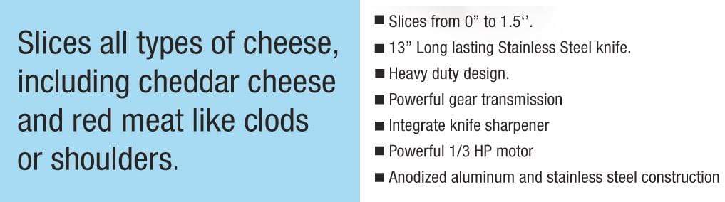 Pro-Cut KMS-13 Meat & Deli Slicer 13" Blade, 1/3 HP