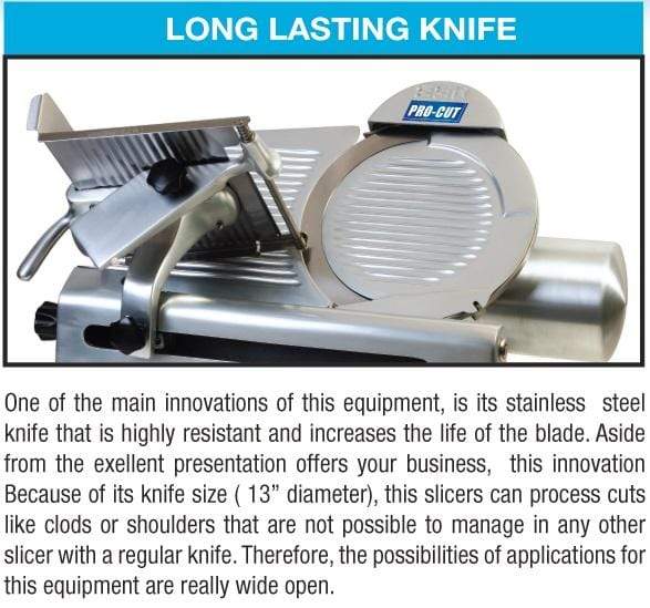 Pro-Cut KMS-13 Meat & Deli Slicer 13" Blade, 1/3 HP