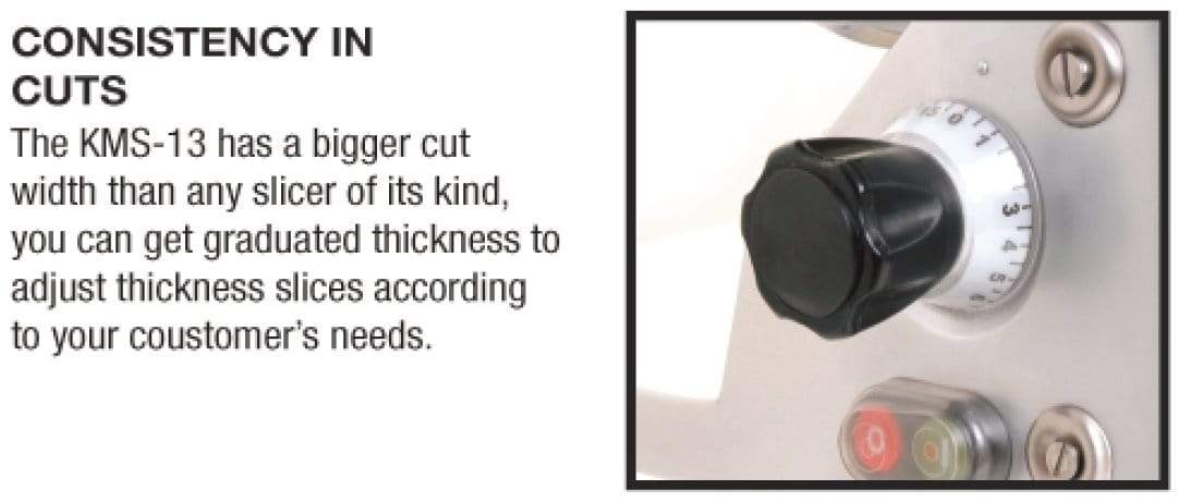 Pro-Cut KMS-13 Meat & Deli Slicer 13" Blade, 1/3 HP