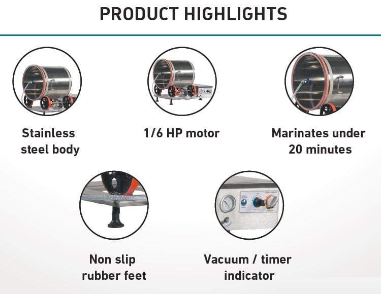 Pro-Cut KMV-25 Vacuum Tumbler