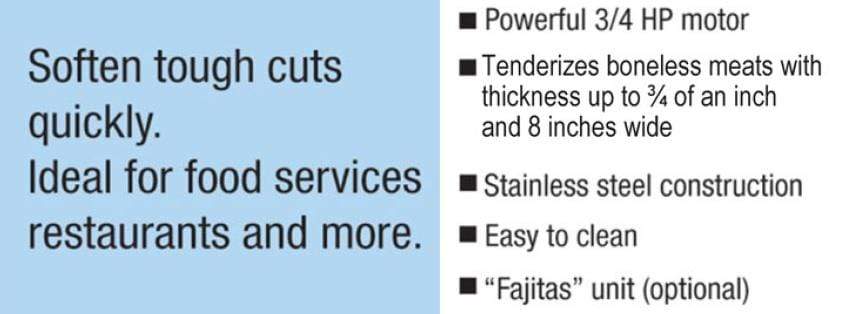 Pro-Cut KT-8 Meat Tenderizer 3/4 HP