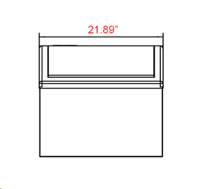 Coldline EIC200 22" 200 lb. Commercial Full Cube Air Cooled Ice Machine with Bin