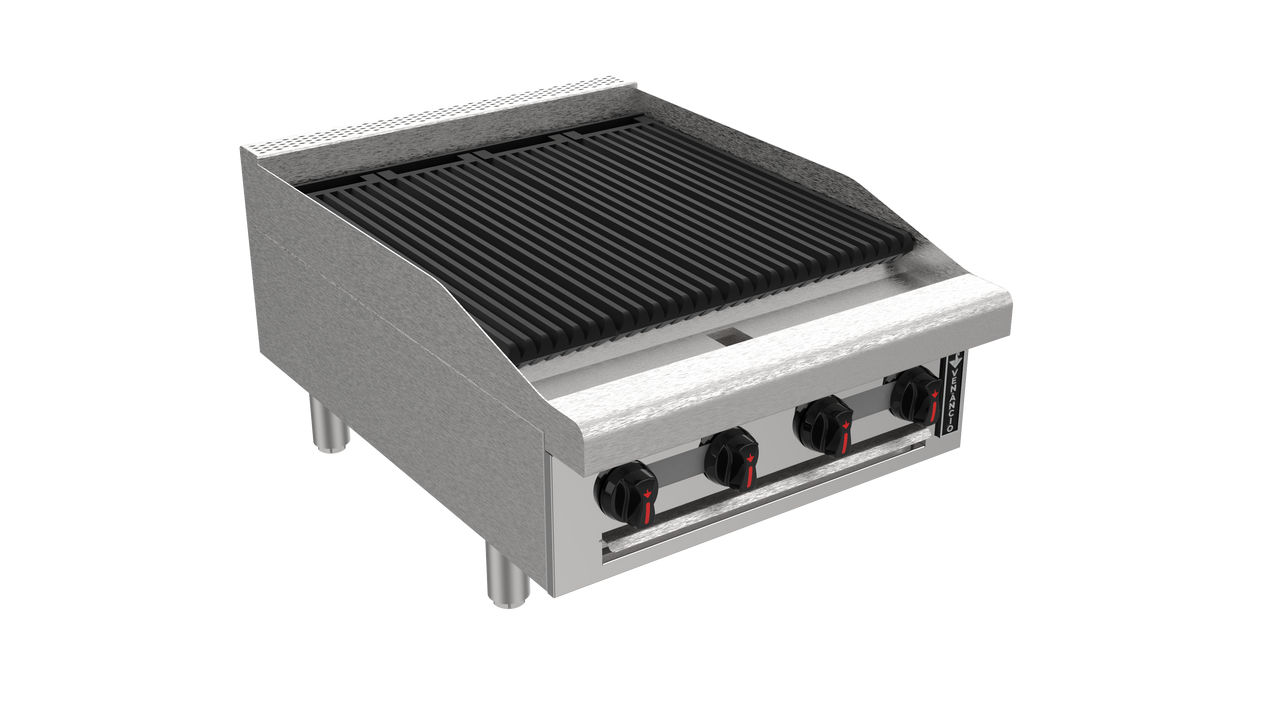 Venancio R24CT-24C 24" Elite Radiant Charbroiler with 4 Burners, Restaurant Series