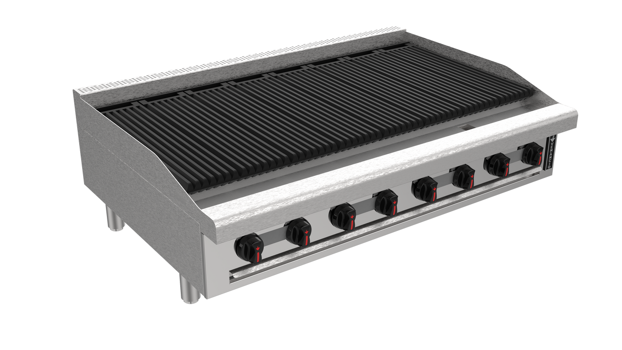 Venancio R48CT-48C 48" Elite Radiant Charbroiler with 8 Burners, Restaurant Series