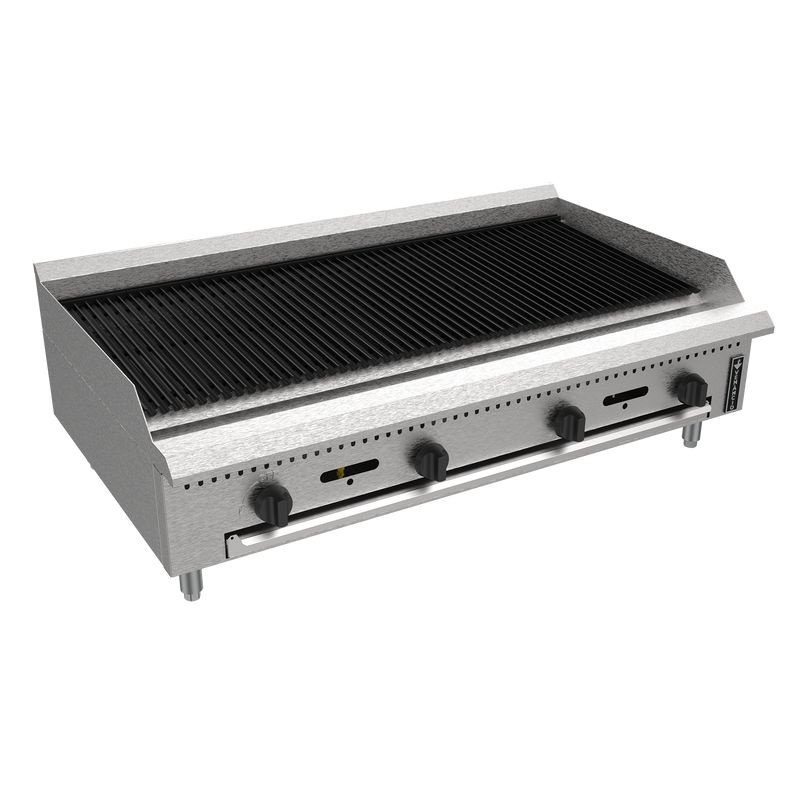 Venancio PCB18G-CT 18" Countertop Charbroiler with 1 Burner, Prime Series